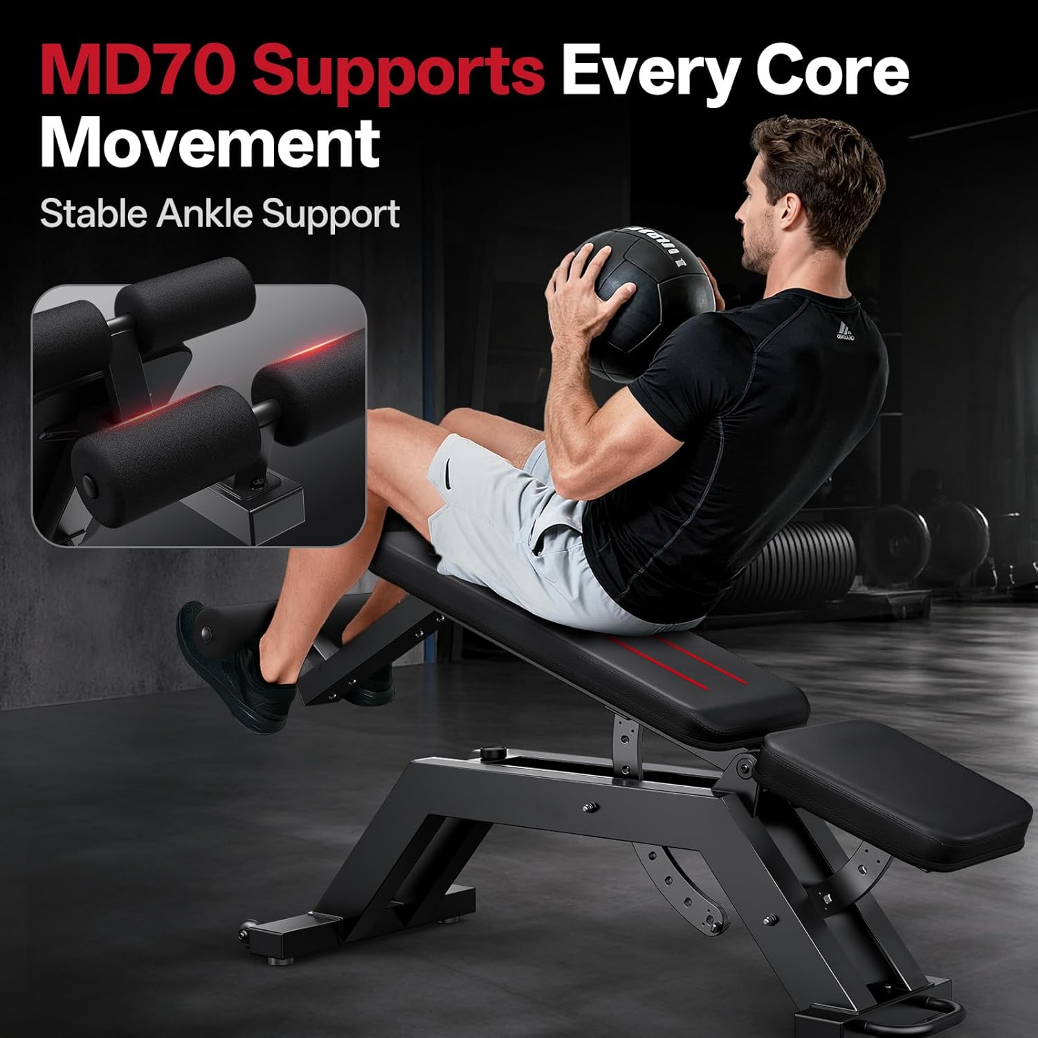 Banc de musculation réglable JOROTO MD70