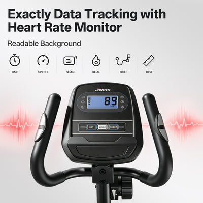 JOROTO JE50 Elliptical Machine – 18" Stride, 400 LB Capacity