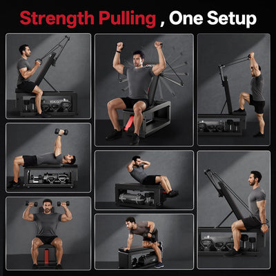 JOROTO MD85 Adjustable Bench – 990 lb, Cable Fly & Dumbbell Storage for Home Gym