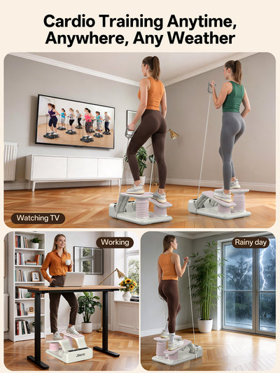 JOROTO JS300 5-Level Adjustable Air Stepper with LED Monitor