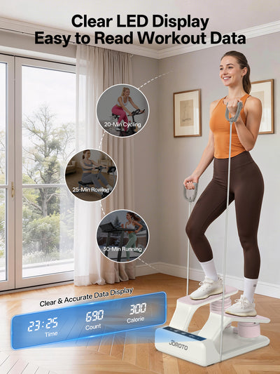 JOROTO JS300 5-Level Adjustable Air Stepper with LED Monitor