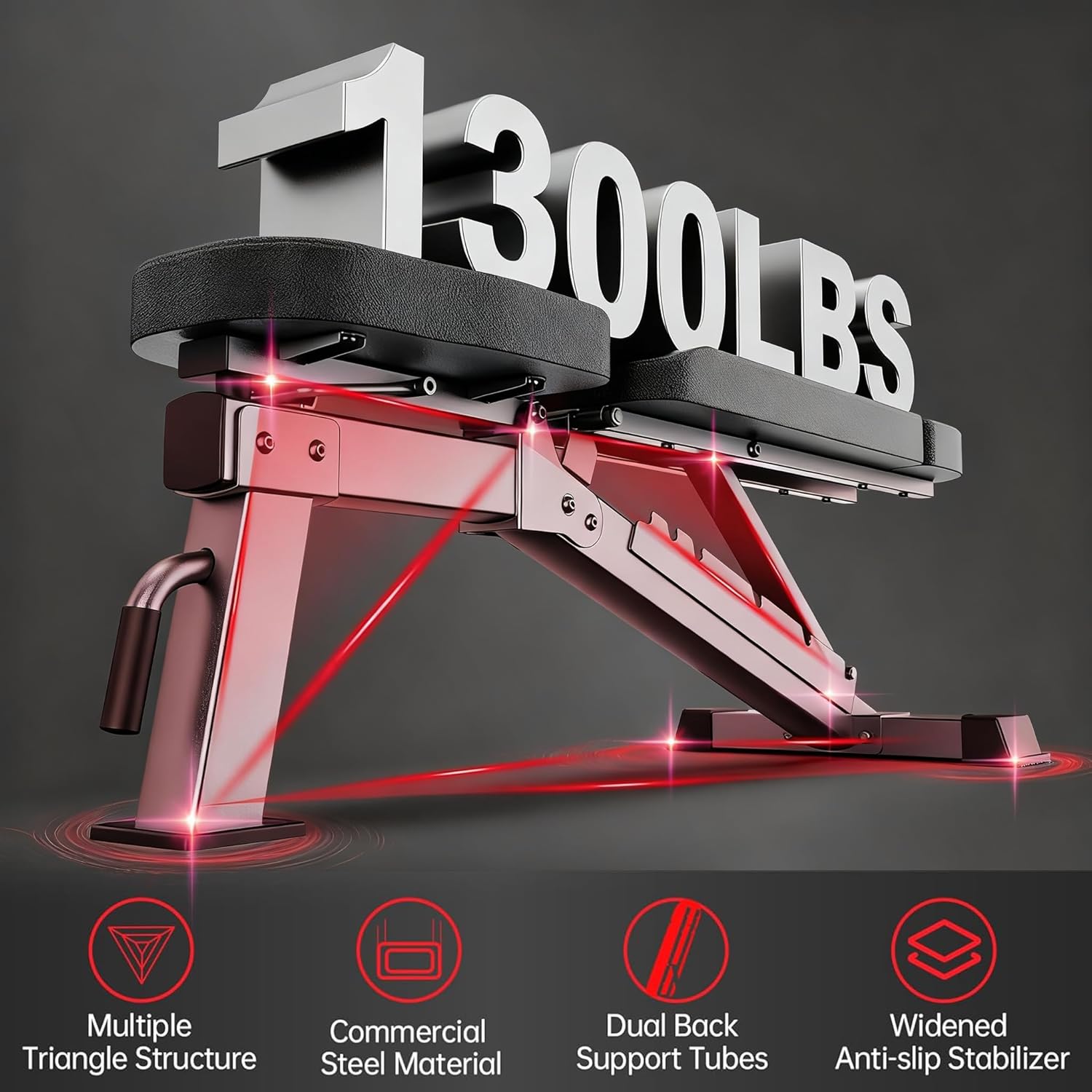 JOROTO MD80 - Banc de musculation réglable Elite