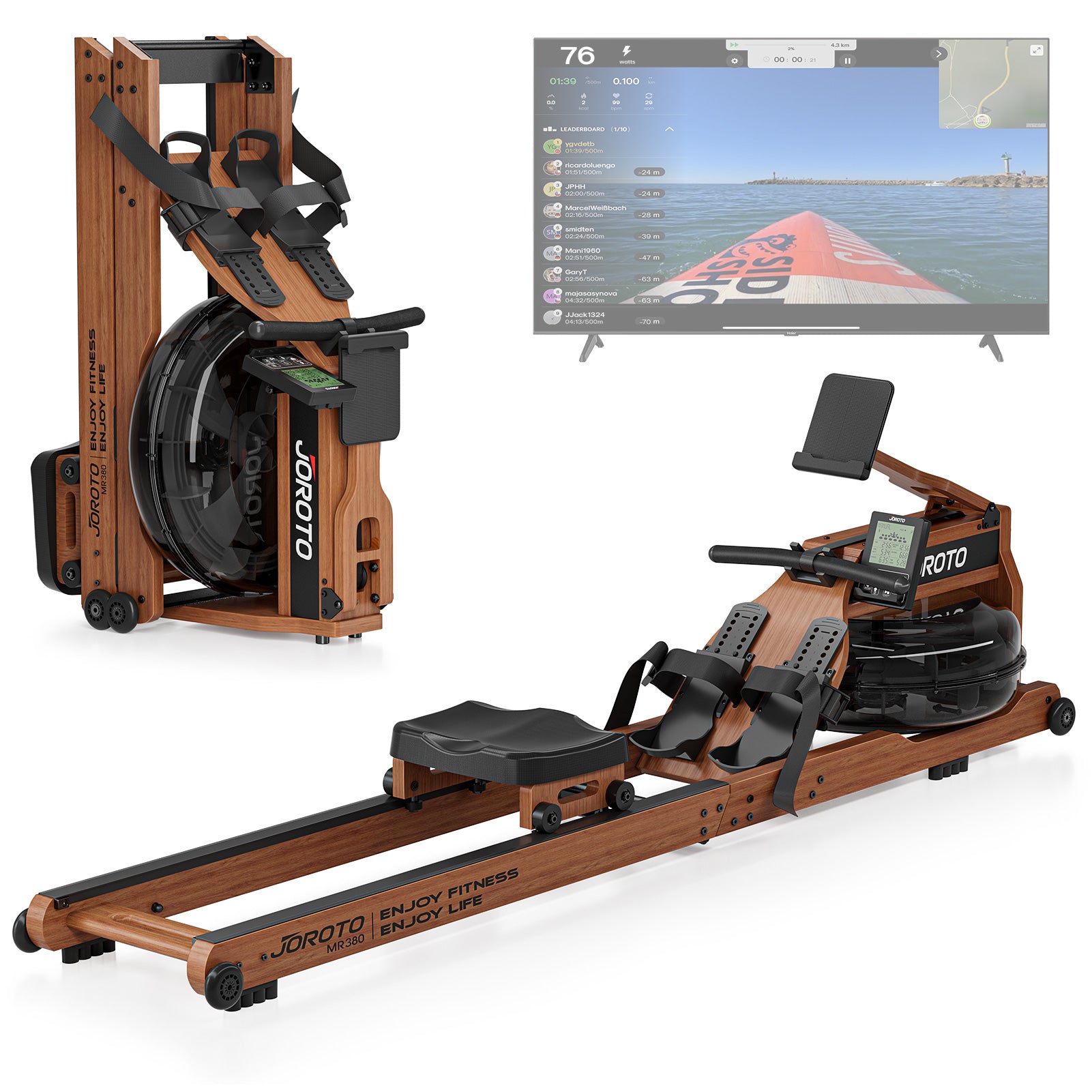 JOROTO MR380 - Luxury Experience Water Resistance Rowing Machine