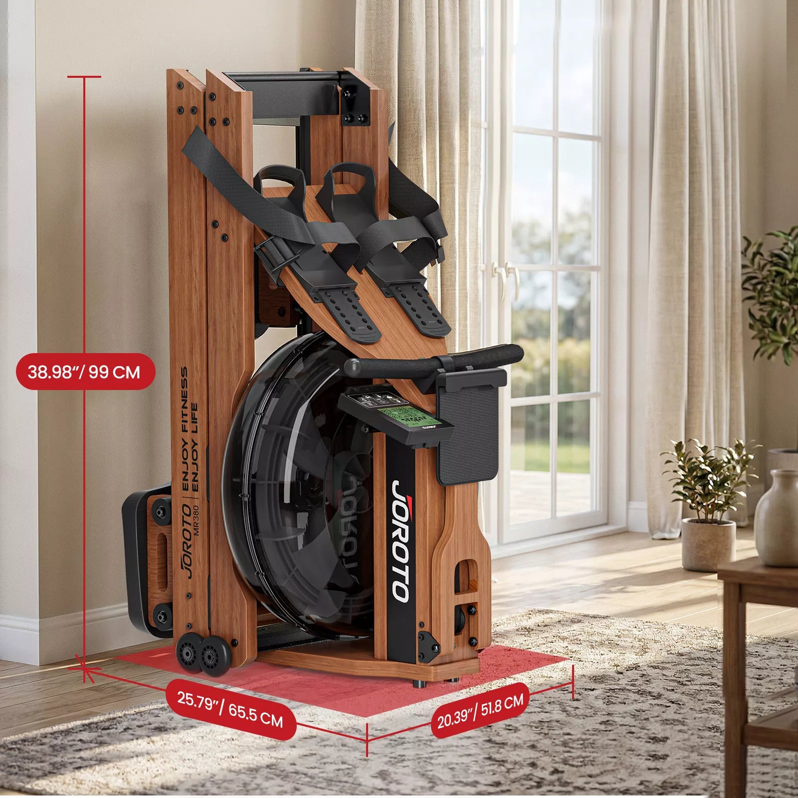 JOROTO MR380 - Luxury Experience Water Resistance Rowing Machine