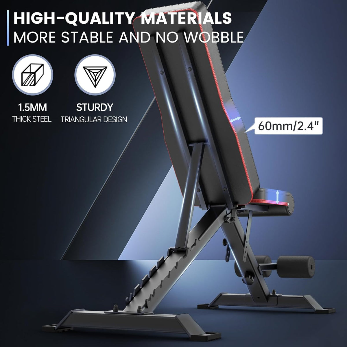 PASYOU PA400 Adjustable Workout Bench for Home Gym