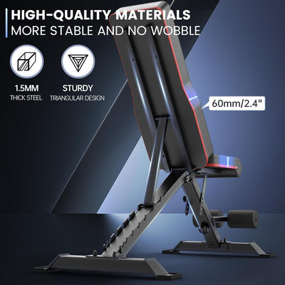 PASYOU PA400 Adjustable Workout Bench for Home Gym