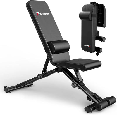PASYOU PA500 Heavy-Duty Adjustable & Foldable Weight Bench