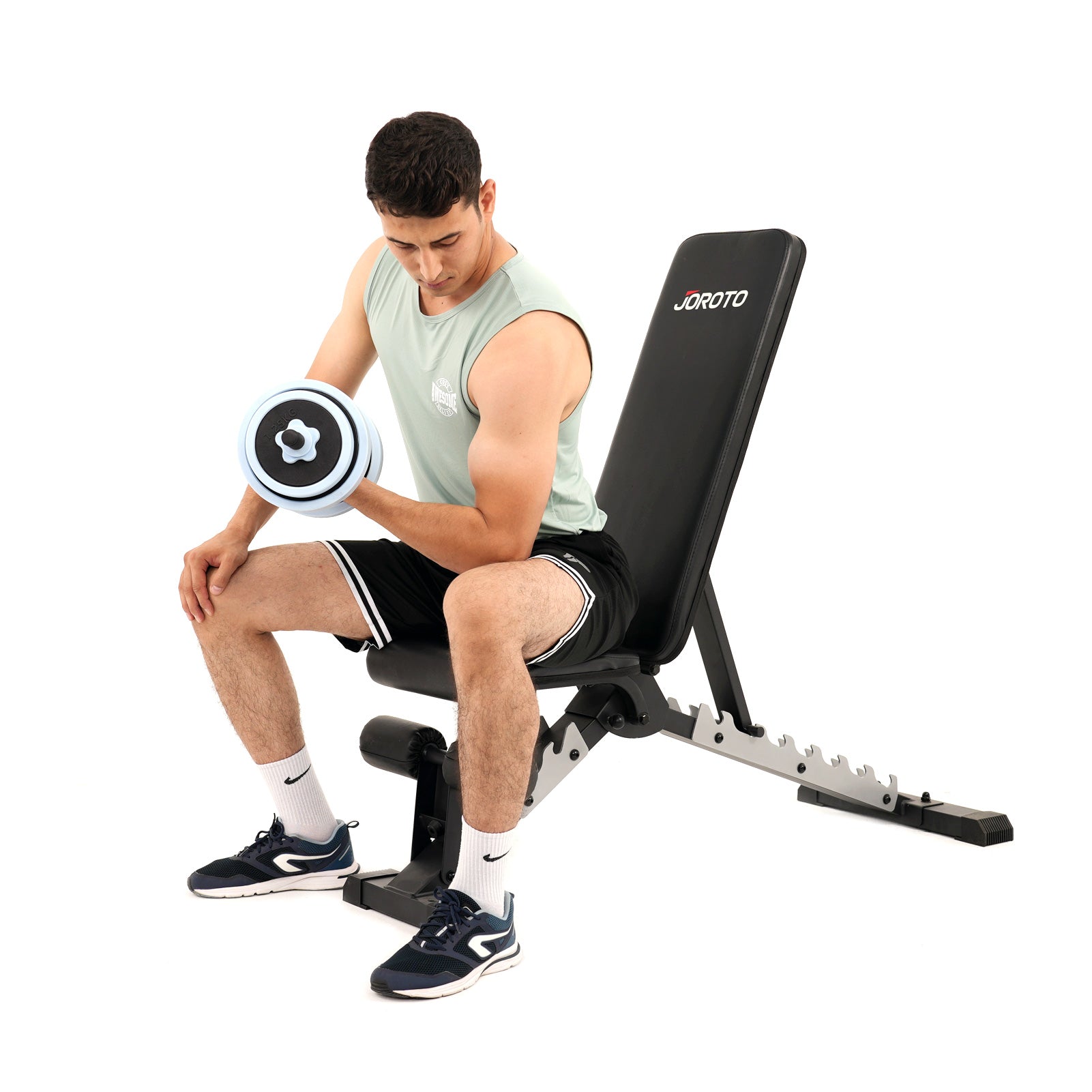 JOROTO MD60 Foldable Adjustable Weight Bench | Space-Saving Home